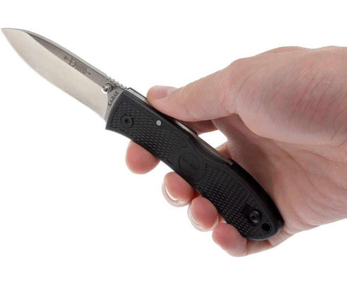 Нож Ka-Bar Dozier D2  Folding Hunter - черный, длина клинка 7,62 см.  (Copy)  