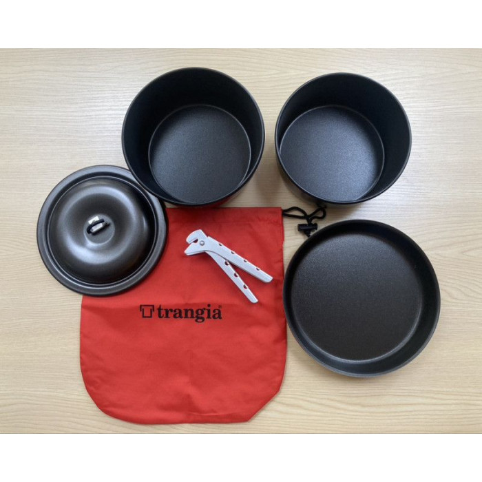 Набор посуды Trangia Tundra III 1.75/1.5 л (два котелка, сковорода, крышка, ручка, чехол)  