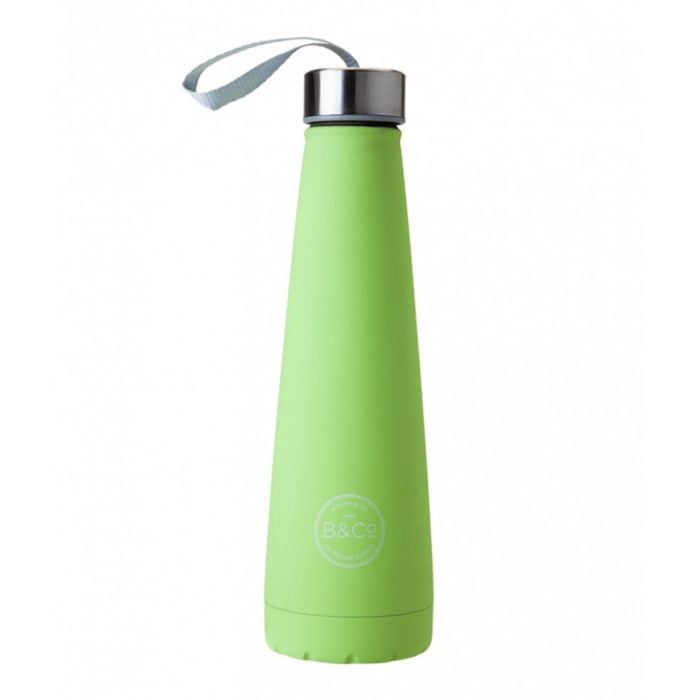 Термобутылка Summit B&Co Conical Bottle Flask Rubberized Apple Green 450 мл  