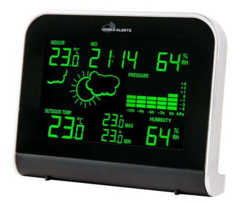 Метеостанция Technoline Mobile Alerts MA10920 IT - черная/серебристая  