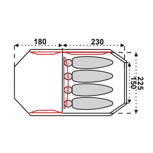 Палатка Fjord Nanse KORSYKA IV NG  