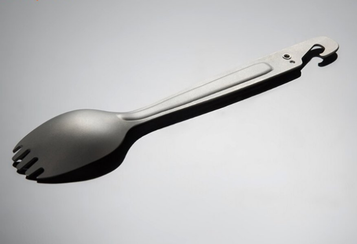 Ложка-вилка Fire-Maple Woodpecker, титановая  
