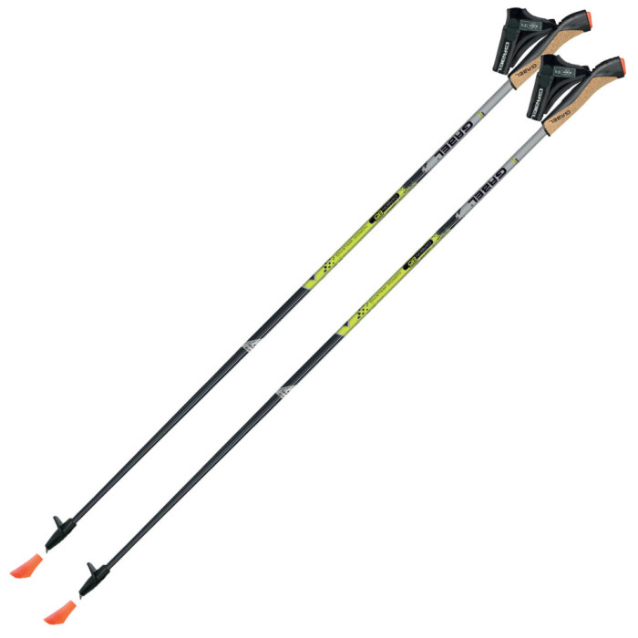 Палки для скандинавской ходьбы Gabel X-5 Black/Yellow 125 (7008351131250)  