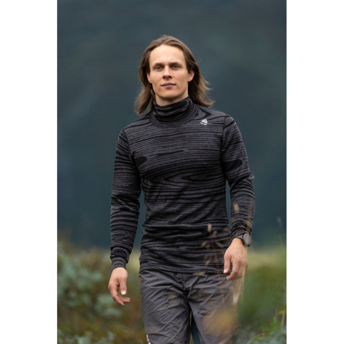 Термокофта муж. Aclima WarmWool 200 Roll Neck M's Black Motion XL  