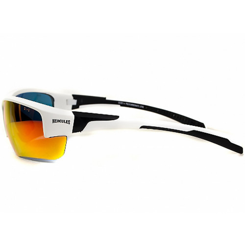 Очки Global Vision Hercules-7 White (G-Tech red) зеркальные красные в белой оправе  