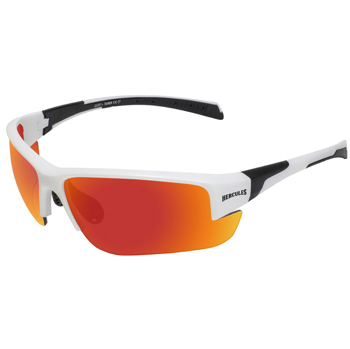 Очки Global Vision Hercules-7 White (G-Tech red) зеркальные красные в белой оправе 