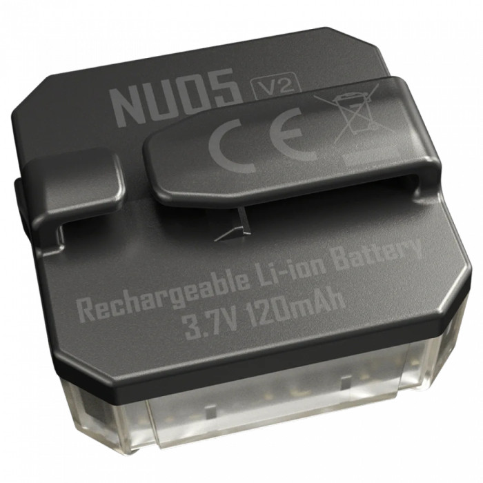 2в1 - Фонарь налобный + велосипедный маяк Nitecore NU05 KIT V2 (2xWhite LED + 2xRed LED, 40 люмен, 5 режимов, USB-C)  