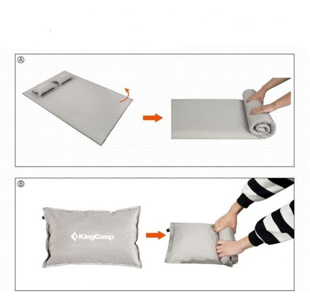 Самонадувающийся коврик  KingCamp COMFORT DOUBLE Ⅱ (KM3594) MEDIUMGREY  