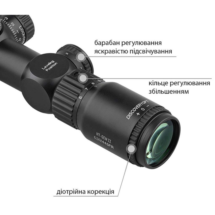 Прицел Discovery Optics HT-GEN2 6-24X44SFIR FFP 30mm подсветка (230702-2)  