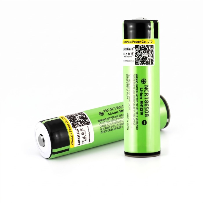 Набор LiitoKala: зарядное устройство и 2 аккумулятора 34B-PCB 18650 3400mah  