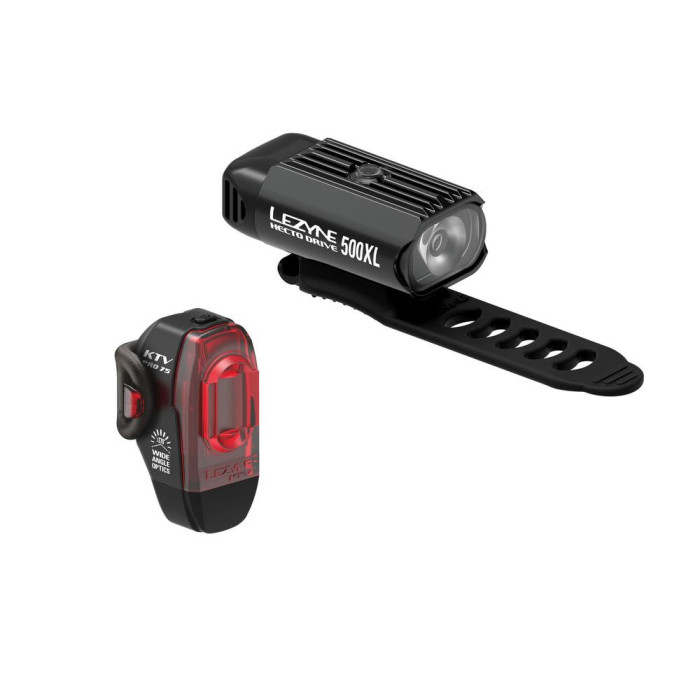 Комплект фар Lezyne HECTO DRIVE 500XL / KTV PRO PAIR 500/75 люменов Y13 