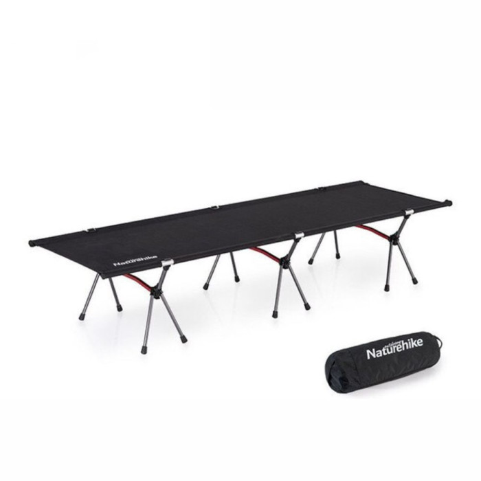 Кровать складная Naturehike NH20JJ009, алюминий, черный 