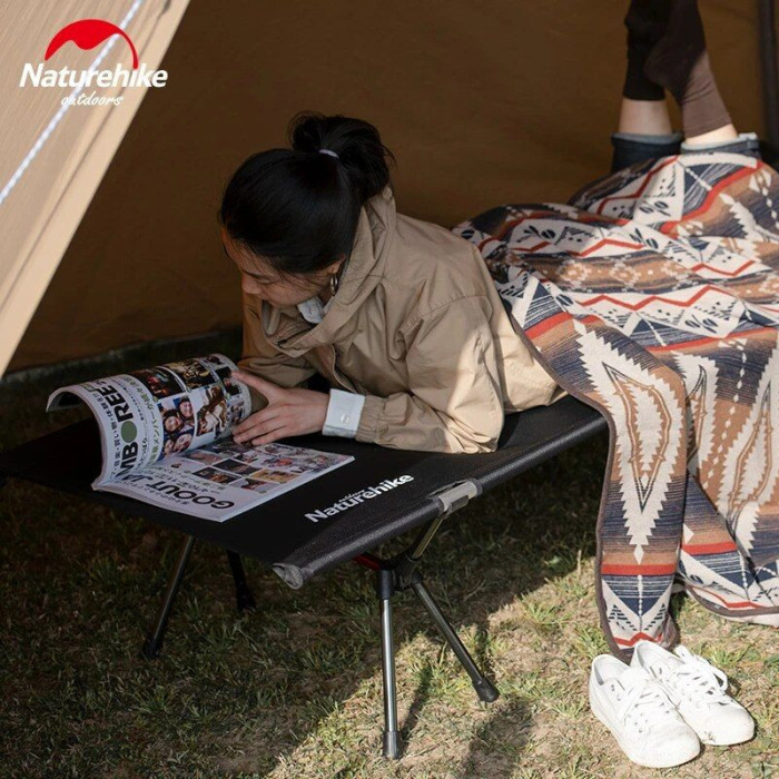 Кровать складная Naturehike NH20JJ009, алюминий, черный  