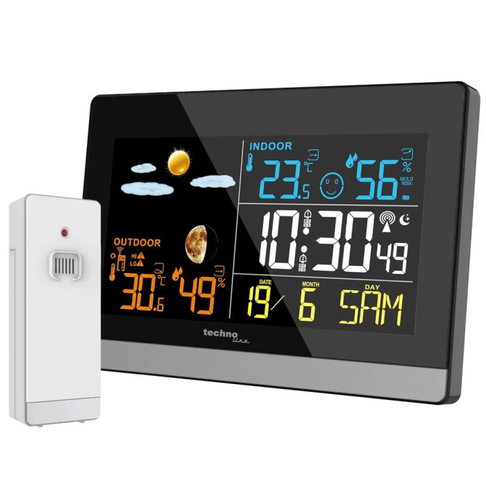 Метеостанция Technoline WS6455 Black/Silver (WS6455)  