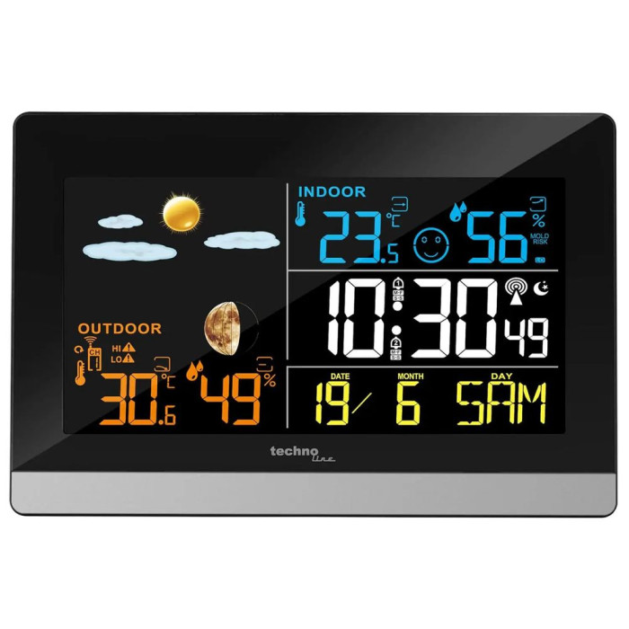 Метеостанция Technoline WS6455 Black/Silver (WS6455)  