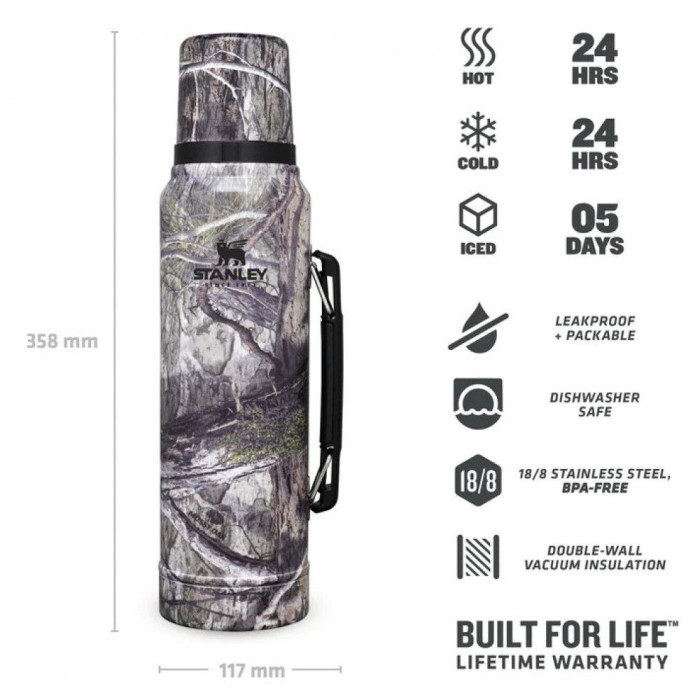 Термос Stanley Legendary Classic Country DNA Mossy Oak 1 л  