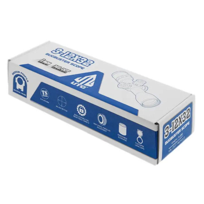 Прицел оптический Leapers UTG Bug Buster 3-12x32 1" с сеткой Mil-Dot  