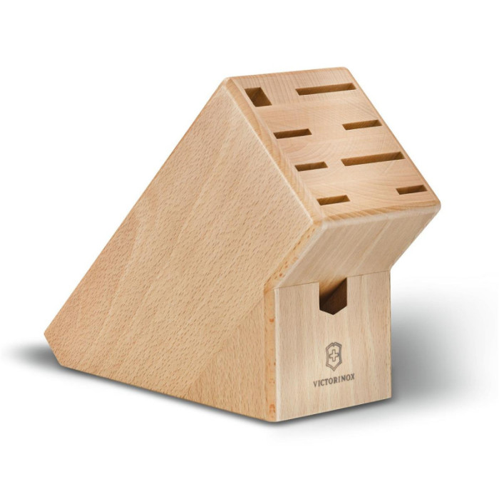 Набор кухонный Victorinox SwissClassic Cutlery Block 9шт с черн. ручкой с подст. (6 ножей, точило, вилка, ножницы)  