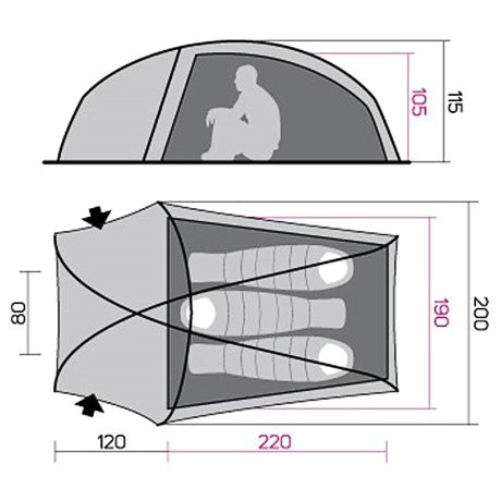 Палатка Hannah Sett 3 Thyme  