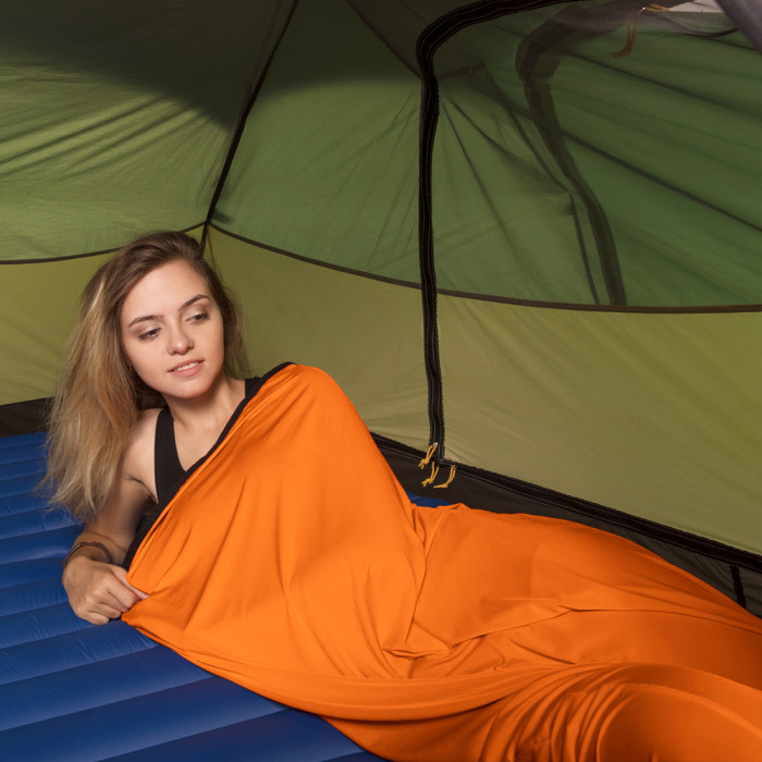 Подкладка для спального мешка Naturehike NH17N002-D, полиэстер, оранжевый  