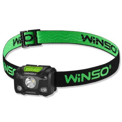 Фонарь налобный Winso PRO 250Lm, 5W XPG, 1200mAh/3xAAA, Sensor White/Red