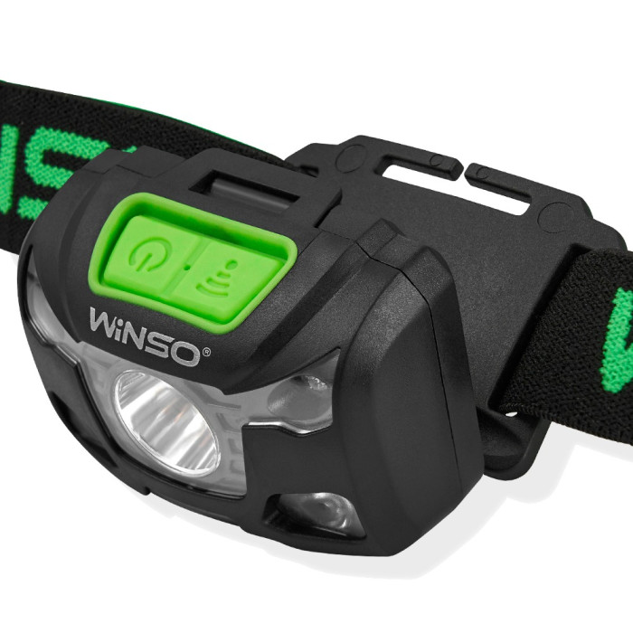 Фонарь налобный Winso PRO 250Lm, 5W XPG, 1200mAh/3xAAA, Sensor White/Red  