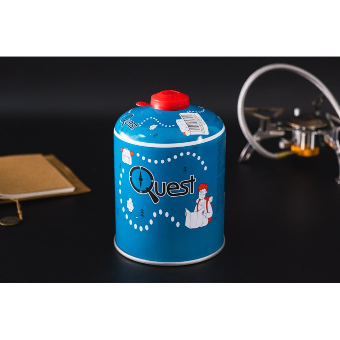 Газовый обогреватель BRS-H22 + Газовый баллон резьбовой бутановый Quest, 450гр  