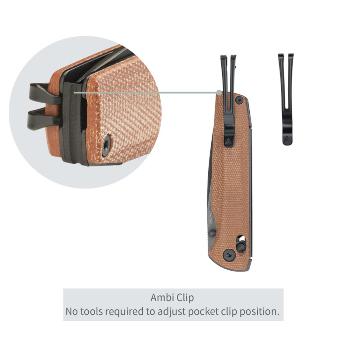 Нож складной SRM Terrier 258L-MN2, коричневый  