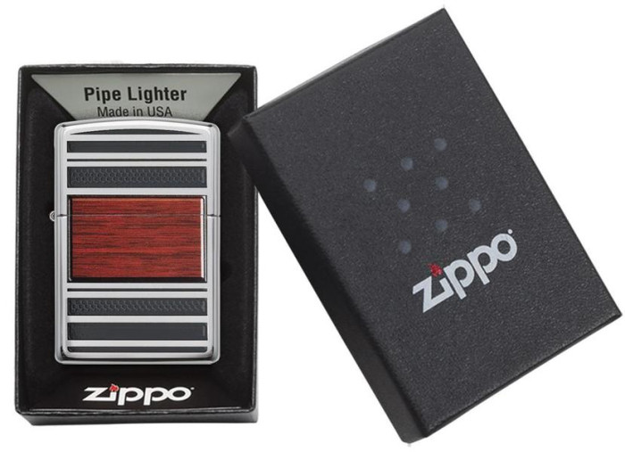 Зажигалка Zippo Steel And Wood 28676  