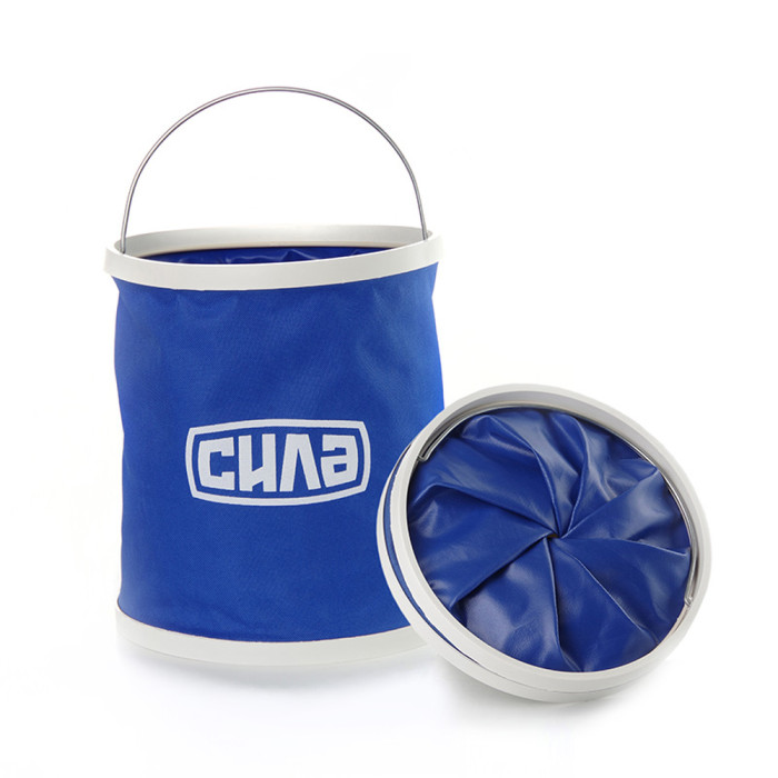 Ведро складное СИЛА 11 л blue  