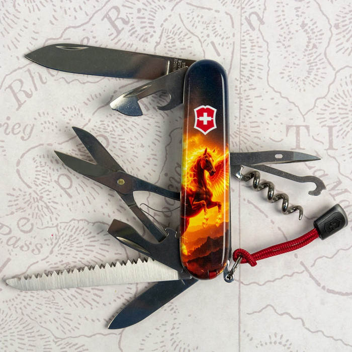 Складной нож Victorinox HUNTSMAN ZODIAC Огненный пегас 1.3713.3.Z5250pk  