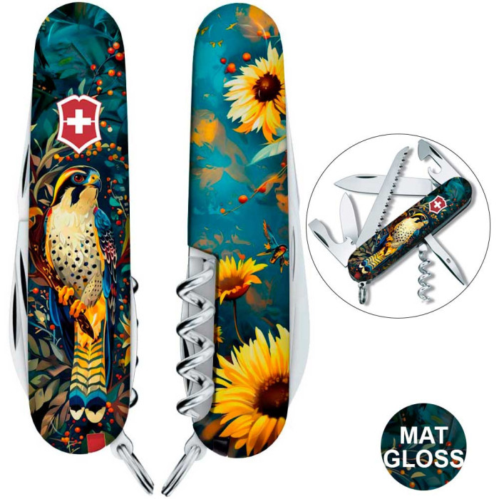 Складной нож Victorinox CAMPER UKRAINE Величественный Сокол  