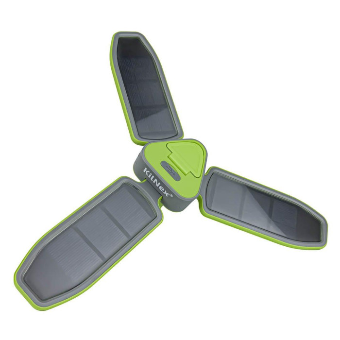 Фонарь для кемпинга KILNEX на солнечных батареях лепестки + Powerbank 2600 МАH, 140 lm  