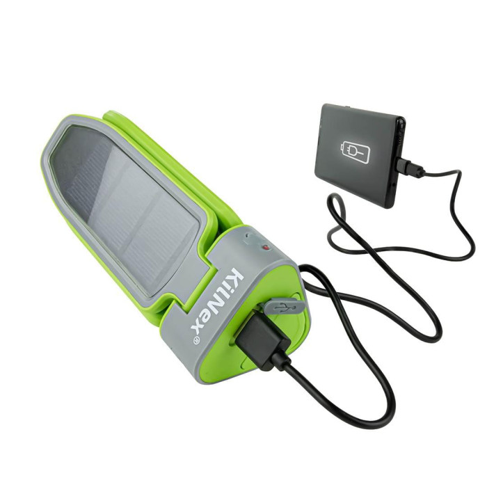 Фонарь для кемпинга KILNEX на солнечных батареях лепестки + Powerbank 2600 МАH, 140 lm  