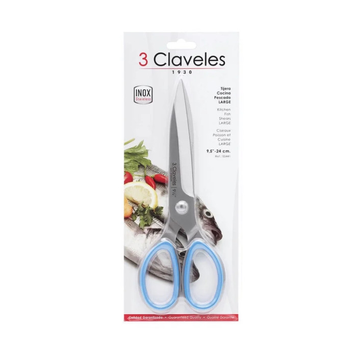 Большие кухонные ножницы для рыбы 3claveles 00441, Испания  