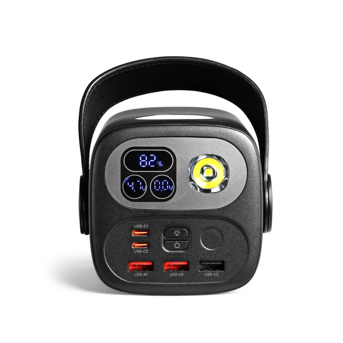 Повербанк 60000mAh TITANUM WC60 PD100W Black  