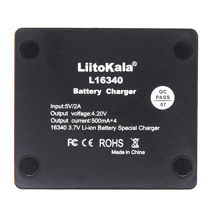Универсальное зарядное устройство LiitoKala Lii-L16340 на 4 канала  