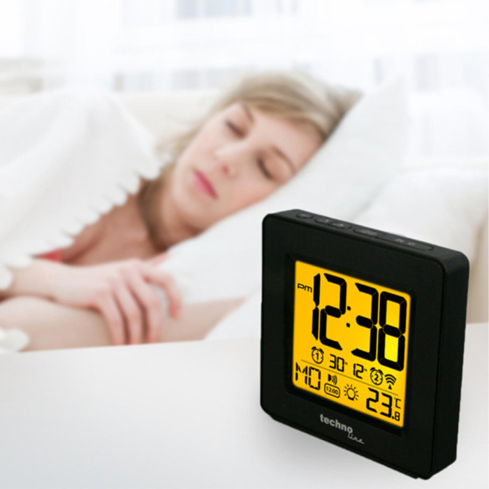 Часы настольные Technoline WT330 Black (WT330)  