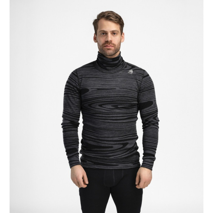Термокофта муж. Aclima WarmWool 200 Roll Neck M's Black Motion XXL  