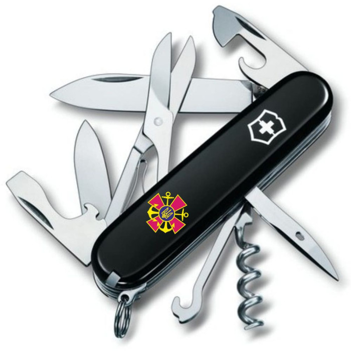 Складной нож Victorinox CLIMBER ARMY Эмблема ВМС ВСУ 1.3703.3_W0030u  