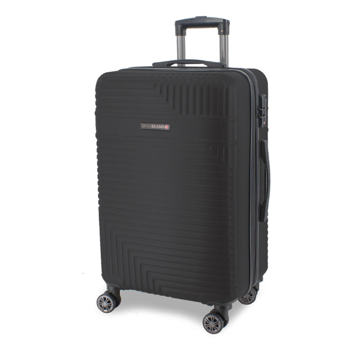 Чемодан Swissbrand Brunei (M) Black (SWB_LHBRU001M) 