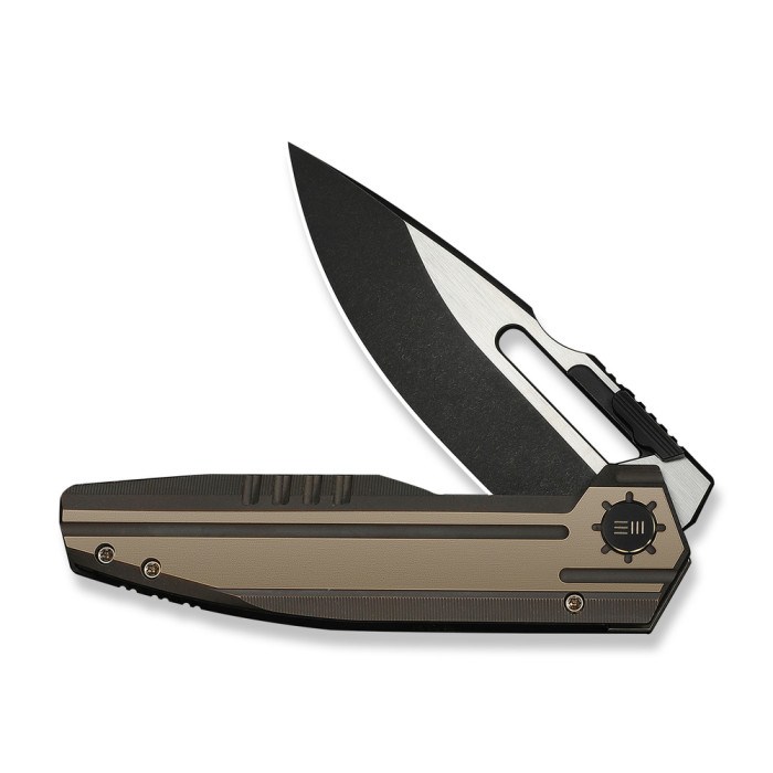 Нож складной туристический Weknife Reveille (9.7 см) Bohler M390 / Titanium бронзовый  