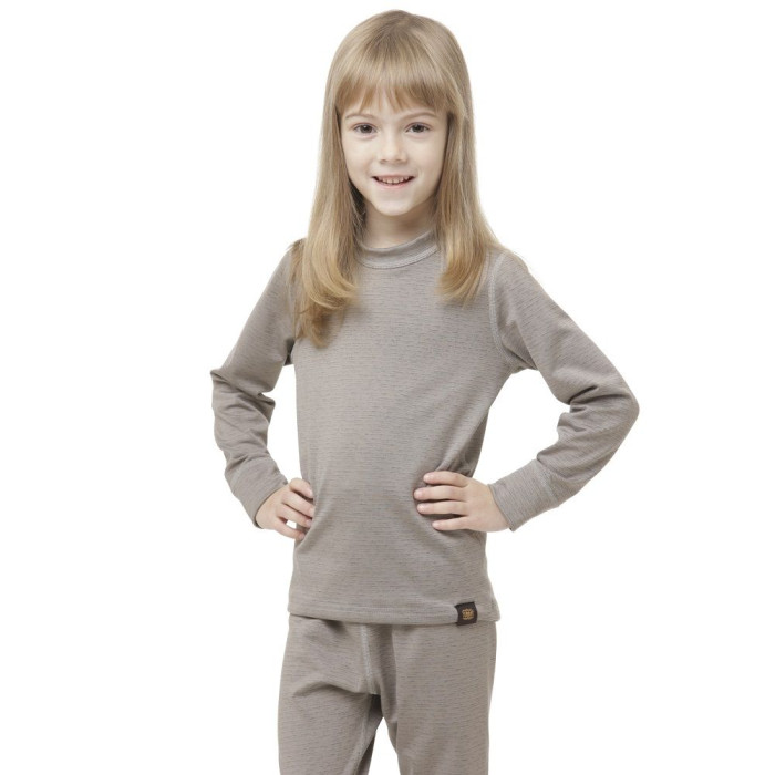 Термофутболка для Turbat Yeti Top Kids Steeple Gray - 104 - серый - KID  