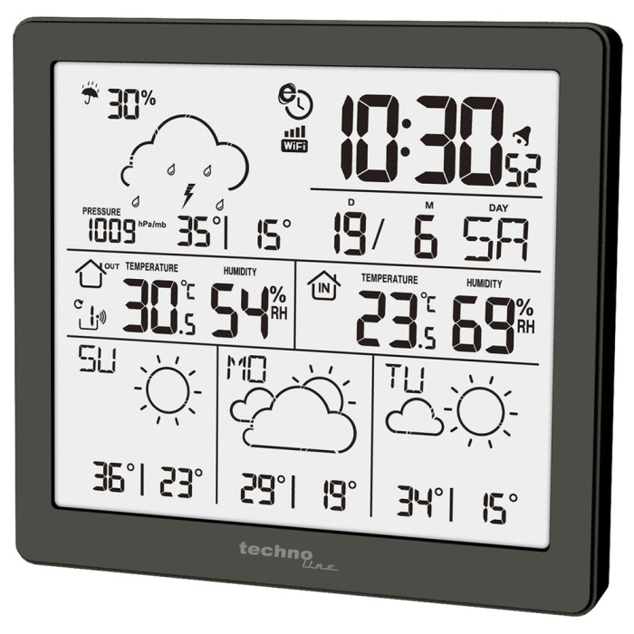 Метеостанция Technoline DirektWetter WD2200 Graphite (WD2200)  