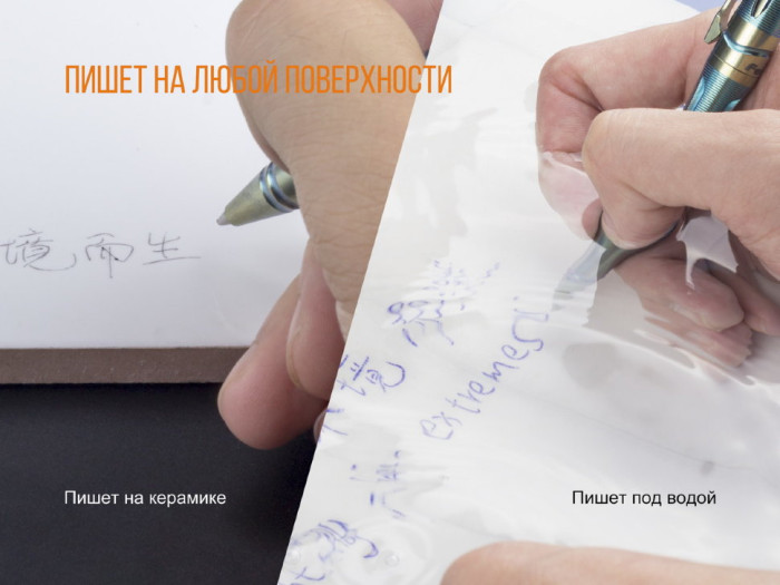 Тактическая ручка Fenix T5Ti титановая (синяя)  