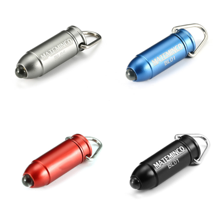 Фонарь Mateminсo BL01 Bullet 45LM LED Keychain, серебристый  