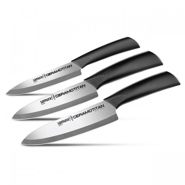 Набор из 3-х кухонных ножей Samura Ceramotitan SCT-003 