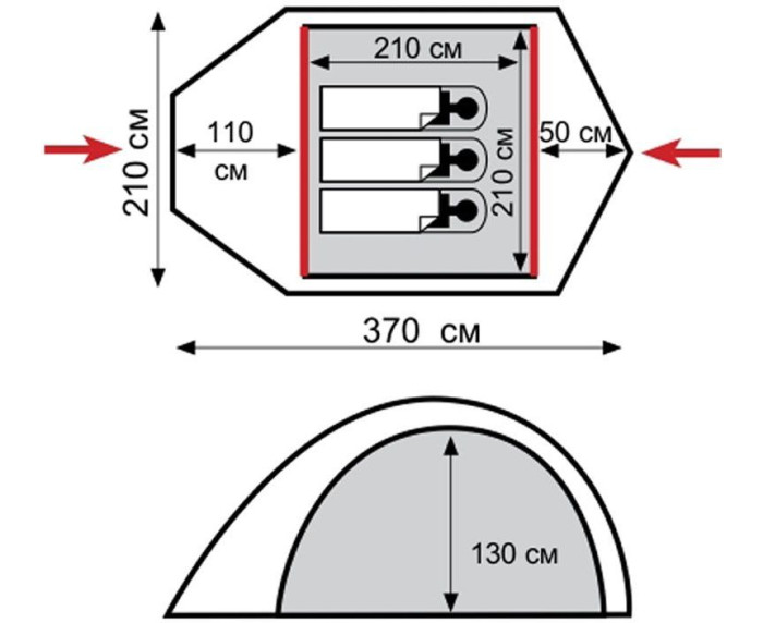 Палатка Tramp Stalker 3 v2 TRT-076  