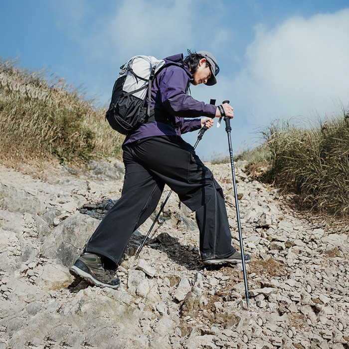 Трекинговая палка Naturehike CNK2450DS017, 130 см, серая  