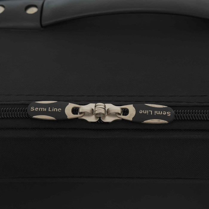 Чемодан Semi Line 24" (M) Black (T5656-2)  